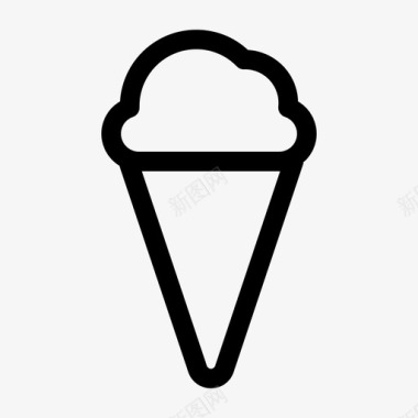 冰淇淋甜点杂项012行图标