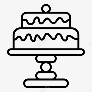 蛋糕面包房奶油蛋糕图标
