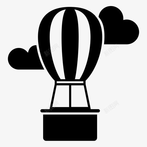 热气球城市旅游云层svg_新图网 https://ixintu.com 热气球 城市旅游 云层 向上 移动 户外