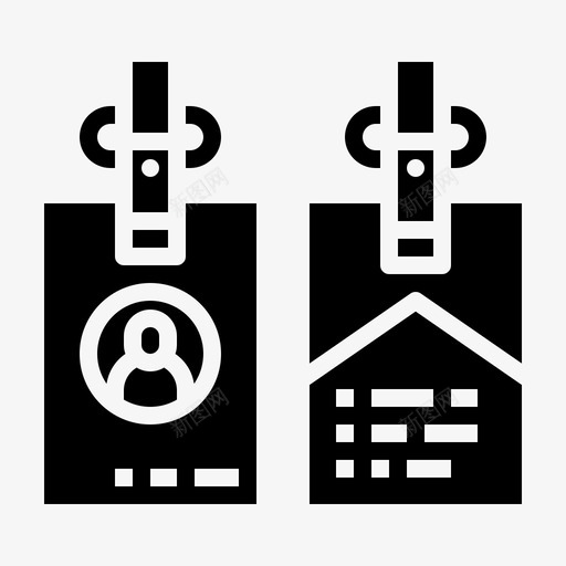 身份证公司公司实体图标集svg_新图网 https://ixintu.com 公司 身份证 实体 实体图 图标