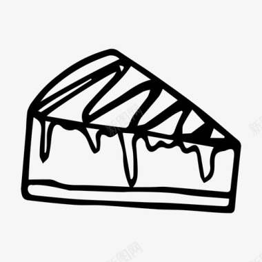 一块蛋糕面包房甜点图标