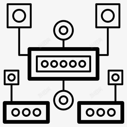 程序算法数据结构程序结构svg_新图网 https://ixintu.com 程序 算法 数据结构 结构 网页 设计开发 线图 图标 集合