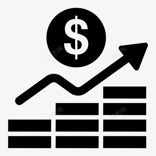 投资贡献支出svg_新图网 https://ixintu.com 投资 贡献 支出 资金 收入 业务 图标 集合