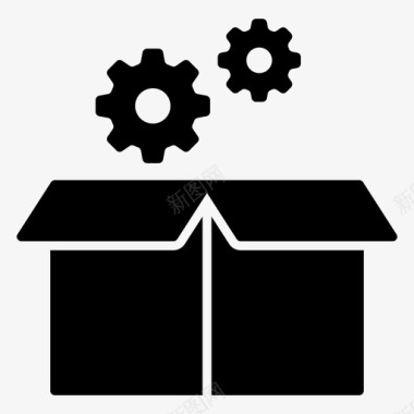 包裹管理盒子维护递送设置图标