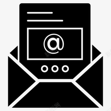 电子邮件商务信息商务短信图标