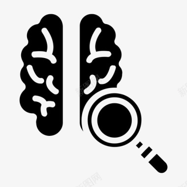 神经学脑医学符号图标