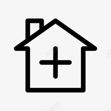 添加家房地产房子图标