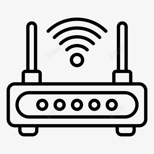 wifi路由器接入路由器调制解调器svg_新图网 https://ixintu.com 路由器 接入 调制解调器 网络 无线 宽带 电子 家电 线路 图标 集合