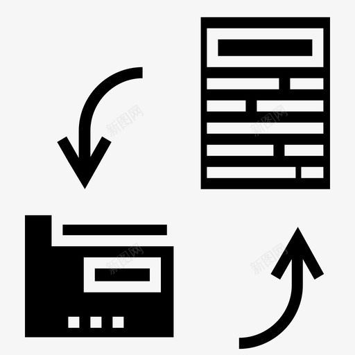 文件交换业务项目图示符svg_新图网 https://ixintu.com 文件 交换 业务 项目 图示