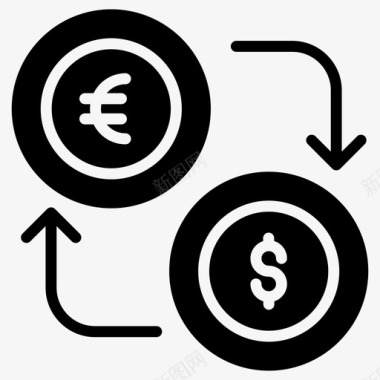 外汇货币转换器货币兑换图标
