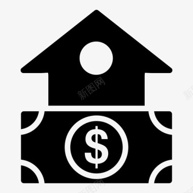 房屋价值昂贵的房子房屋成本图标