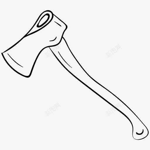 斧头手工工具伐木工人svg_新图网 https://ixintu.com 斧头 手工 工具 伐木 伐木工 工人 战斧 武器 动物 农场 农业