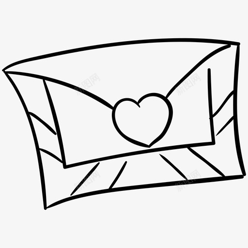 信封情书信息svg_新图网 https://ixintu.com 信封 情书 信息 投票 通讯 公主 主和 幻想 手绘 图标