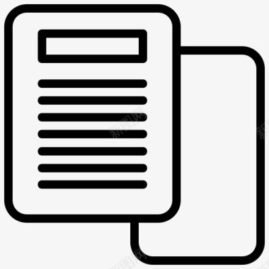 小册子文章博客图标