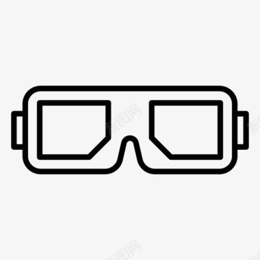 vr护目镜3d眼镜虚拟眼镜图标