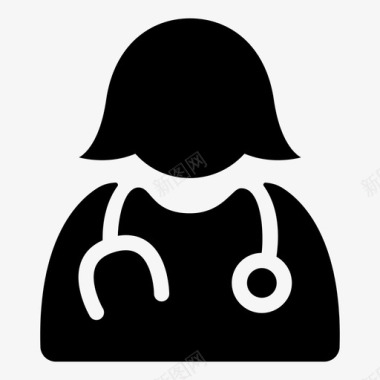 医生女医院图标