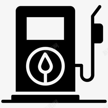 生物燃料生物柴油生物乙醇图标