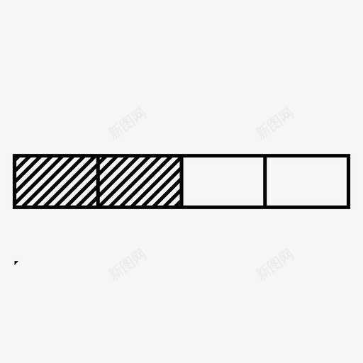 进度条一半正方形svg_新图网 https://ixintu.com 进度 一半 正方形
