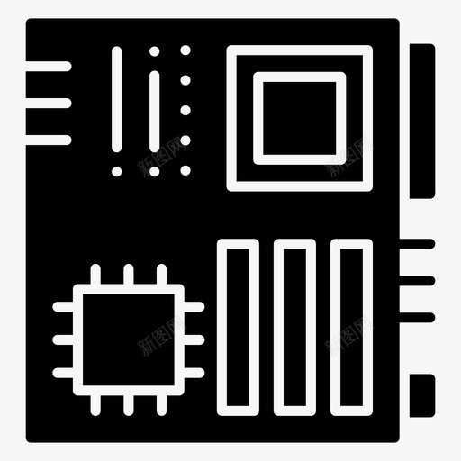 主板电路板硬件svg_新图网 https://ixintu.com 主板 硬件 电路板 微电子 一套 技术 图形 矢量 矢量图 图标