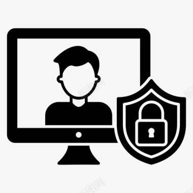 帐户访问在线保护个人安全图标