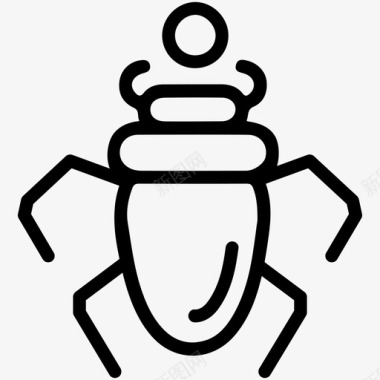 埃及圣甲虫虫子昆虫图标