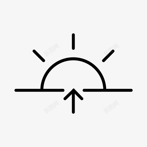 日出天空晴朗svg_新图网 https://ixintu.com 天气 日出 天空 晴朗