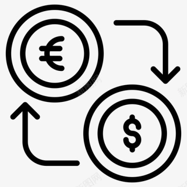 外汇货币转换器货币兑换图标