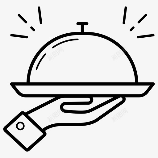 食品供应食品盘供应和用餐svg_新图网 https://ixintu.com 食品 供应 餐具 图标 盘供 应和 用餐 彩色 轮廓 标线 集合