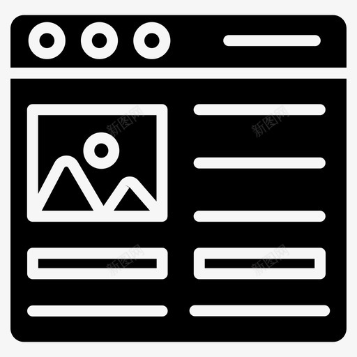 网页景观在线景观网页图像svg_新图网 https://ixintu.com 网页 景观 图像 在线 窗口 网站 一组 设计 字形 矢量 矢量图
