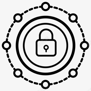 网络安全数据保护加密图标