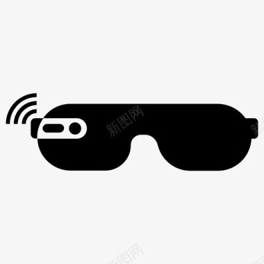 智能眼镜现代科技wifi科技图标