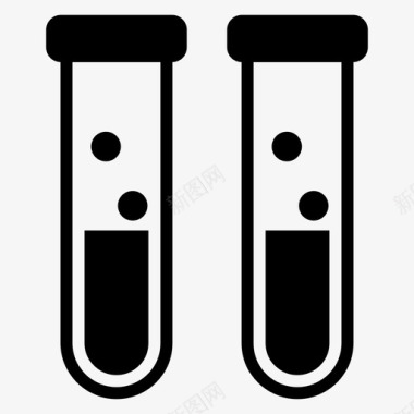试管实验室设备实验室测试图标