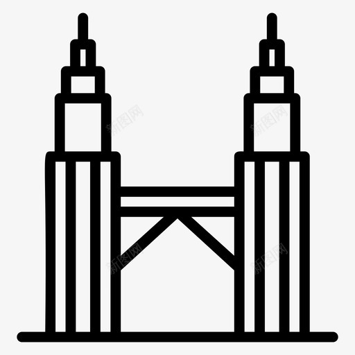 塔建筑施工svg_新图网 https://ixintu.com 建筑 建筑施工 安装 房地产 线图 图标