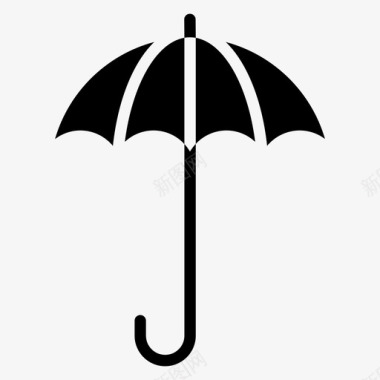 伞阳伞保护伞图标
