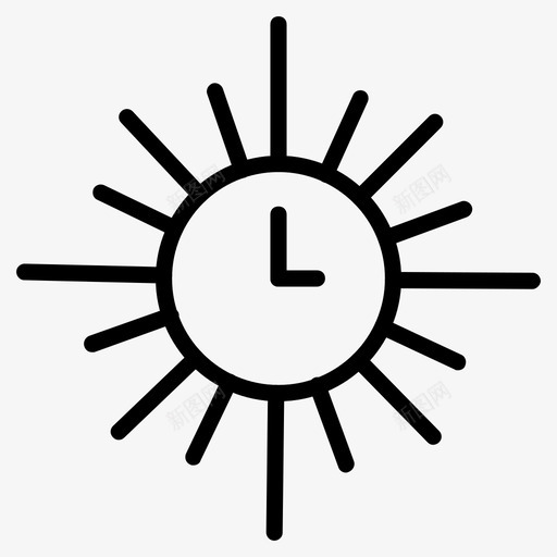 时钟闹钟装饰svg_新图网 https://ixintu.com 时钟 闹钟 装饰 室内 时间表 时间