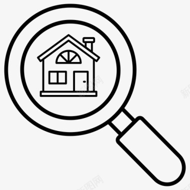 房屋搜索地址查找寻找家图标