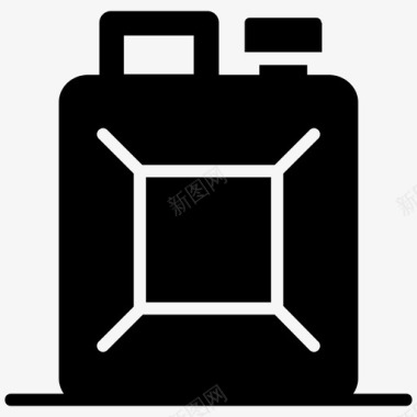 油罐汽油行业标志符号矢量图标集图标