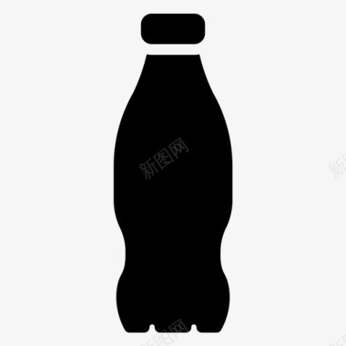 塑料瓶饮料杂项015固体图标