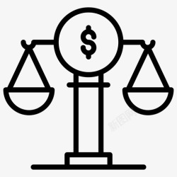 尺度的轮廓金融法商业正义金融正义高清图片