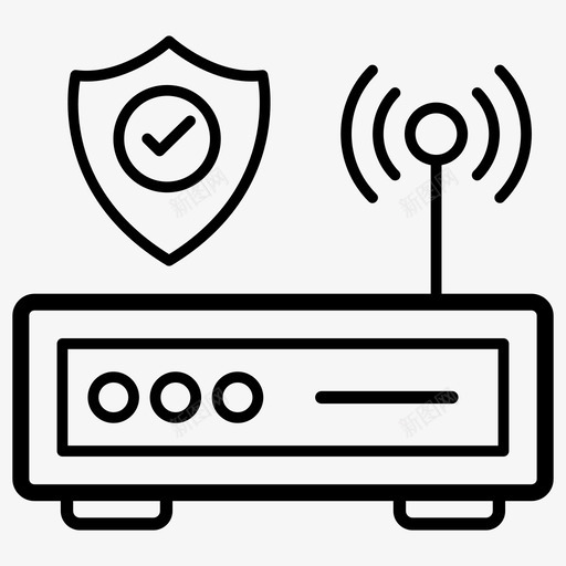 wifi安全网络安全互联网安全svg_新图网 https://ixintu.com 安全 网络 保护 网络安全 互联网 安全网 无线网络 托管 线路 图标 集合