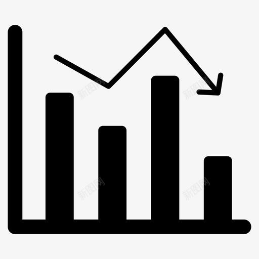 减少图表业务损失数据分析svg_新图网 https://ixintu.com 图表 减少 业务 损失 数据分析 信息 股市 彩色 轮廓 图标 字形