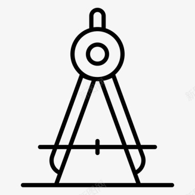 除法器绘图指南针几何工具图标