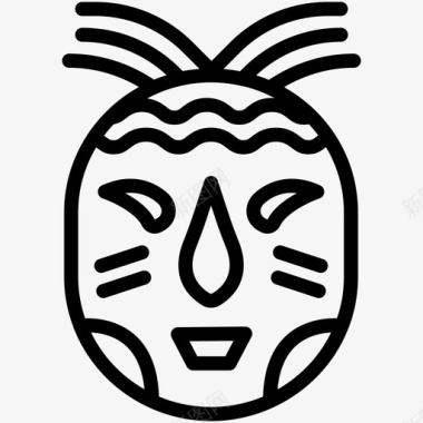 面具非洲头像图标