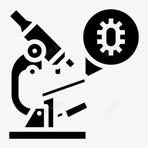 显微镜研究结构svg_新图网 https://ixintu.com 病毒 显微镜 研究 结构 实体 实体图 图标