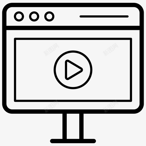 视频教程在线学习视频讲座svg_新图网 https://ixintu.com 视频 教程 在线学习 讲座 网络视频 培训课程 在线培训 图标 集合