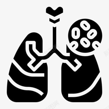 肺炎疾病肺图标