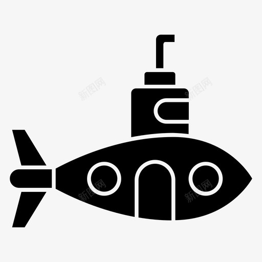 潜艇水下水上交通工具svg_新图网 https://ixintu.com 海洋 潜艇 水下 水上 交通工具 船舶 机械 运输 符号