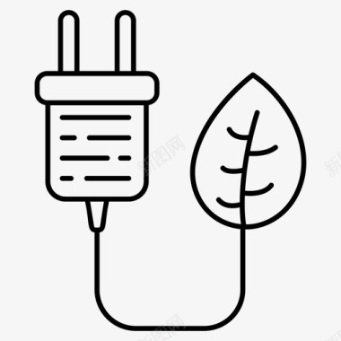 生态插头电电源插头图标