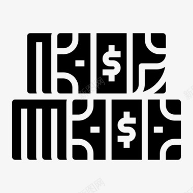 现金资产钞票图标