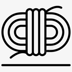 一股绳股绳电缆字符串高清图片
